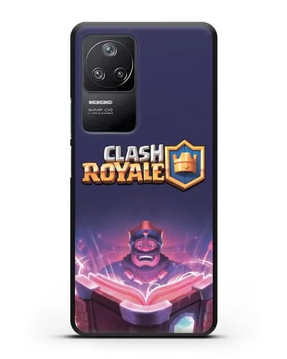Чехол Клэш Рояль (Clash Royale) - Король с книгой силиконовый для Xiaomi Poco F4