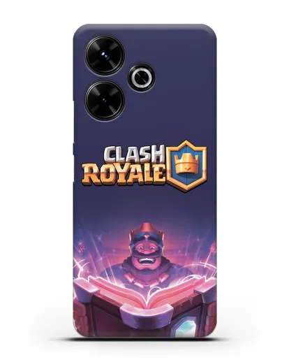 Чехол Клэш Рояль (Clash Royale) - Король с книгой силиконовый для Xiaomi Poco M6