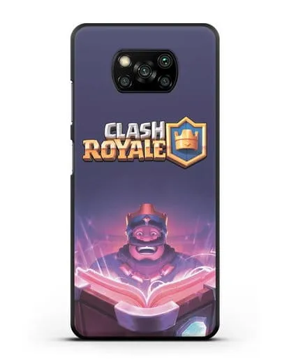 Чехол Клэш Рояль (Clash Royale) - Король с книгой силиконовый для Xiaomi Poco X3