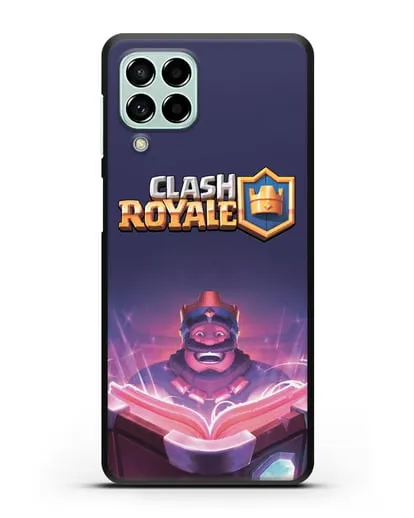 Чехол Клэш Рояль (Clash Royale) - Король с книгой силиконовый для Samsung Galaxy M53 [SM-M536]