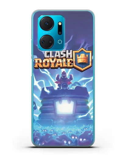 Чехол Клэш Рояль (Clash Royale) - Крепость силиконовый для Honor X7a Plus