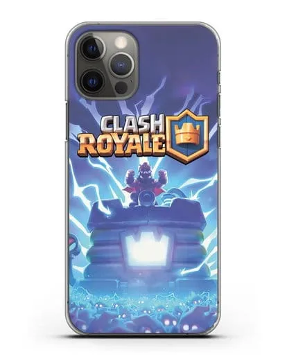 Чехол Клэш Рояль (Clash Royale) - Крепость силиконовый для iPhone 12 Pro
