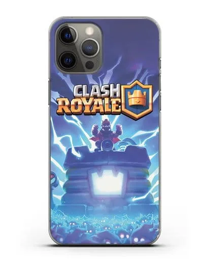 Чехол Клэш Рояль (Clash Royale) - Крепость силиконовый для iPhone 12 Pro Max