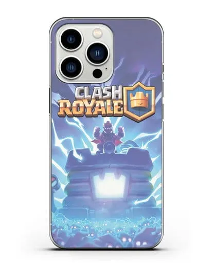 Чехол Клэш Рояль (Clash Royale) - Крепость силиконовый для iPhone 13 Pro