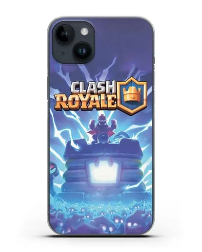 Чехол Клэш Рояль (Clash Royale) - Крепость силиконовый для iPhone 14 Plus