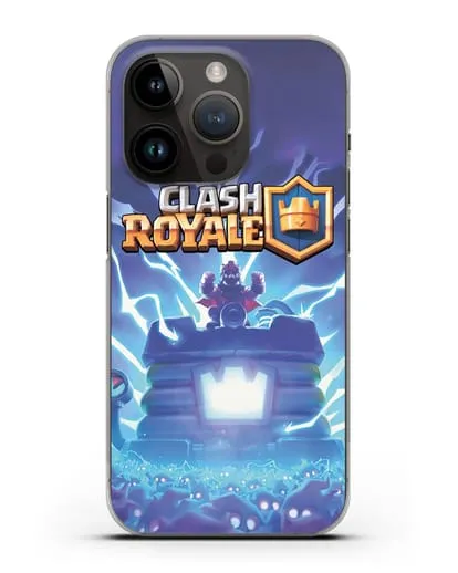 Чехол Клэш Рояль (Clash Royale) - Крепость силиконовый для iPhone 14 Pro