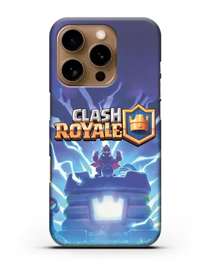 Чехол Клэш Рояль (Clash Royale) - Крепость силиконовый для iPhone 16 Pro