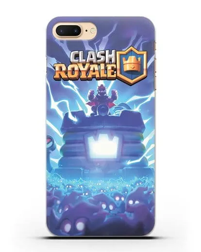 Чехол Клэш Рояль (Clash Royale) - Крепость силиконовый для iPhone 8 Plus