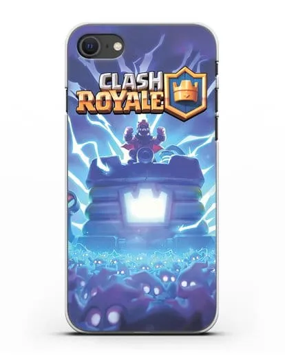 Чехол Клэш Рояль (Clash Royale) - Крепость силиконовый для iPhone SE 2020