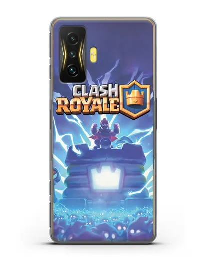 Чехол Клэш Рояль (Clash Royale) - Крепость силиконовый для Xiaomi Poco F4 GT