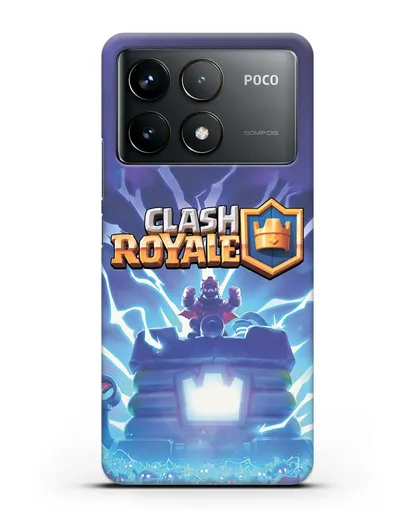 Чехол Клэш Рояль (Clash Royale) - Крепость силиконовый для Xiaomi Poco F6 Pro
