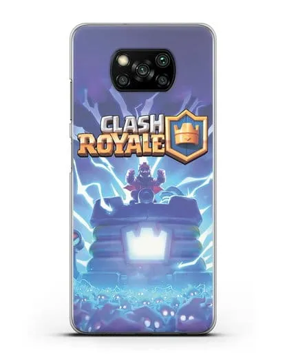 Чехол Клэш Рояль (Clash Royale) - Крепость силиконовый для Xiaomi Poco X3 Pro