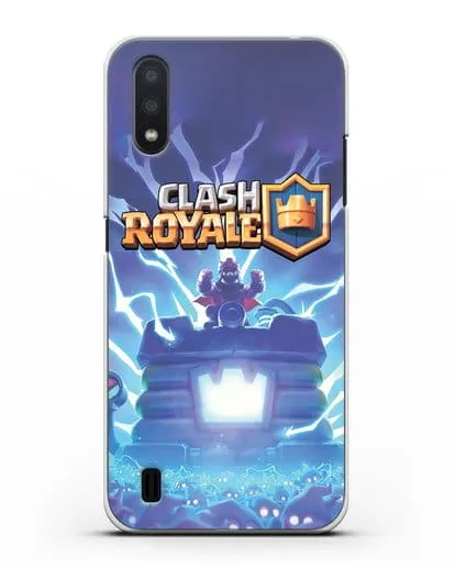 Чехол Клэш Рояль (Clash Royale) - Крепость силиконовый для Samsung Galaxy A01 [SM-A015F]