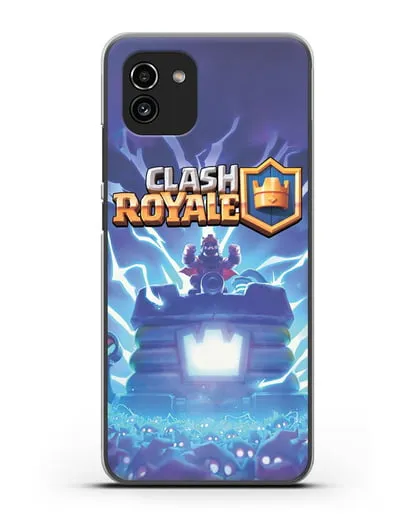 Чехол Клэш Рояль (Clash Royale) - Крепость силиконовый для Samsung Galaxy A03 [SM-A035]