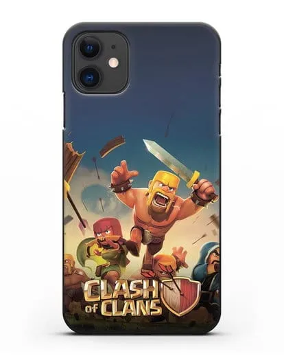 Чехол с логотипом Clash of Clans (Клэш оф Кланс) силиконовый для iPhone 11