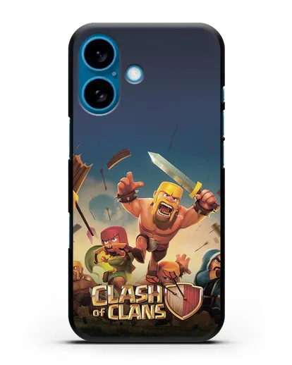 Чехол с логотипом Clash of Clans (Клэш оф Кланс) силиконовый для iPhone 16