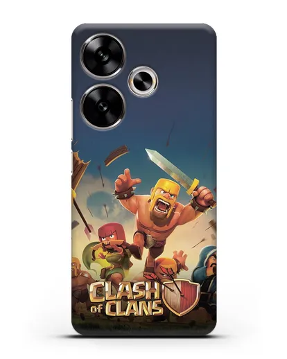 Чехол с логотипом Clash of Clans (Клэш оф Кланс) силиконовый для Xiaomi Poco F6