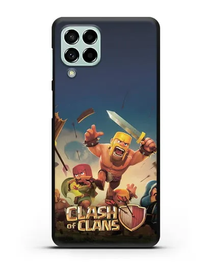 Чехол с логотипом Clash of Clans (Клэш оф Кланс) силиконовый для Samsung Galaxy M53 [SM-M536]