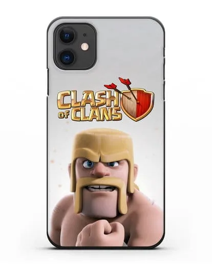Чехол Clash of Clans (Клэш оф Кланс) - Варвар силиконовый для iPhone 11