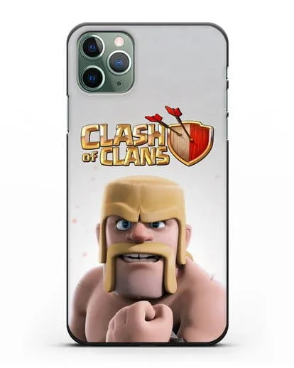 Чехол Clash of Clans (Клэш оф Кланс) - Варвар силиконовый для iPhone 11 Pro