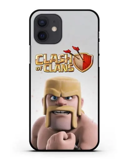 Чехол Clash of Clans (Клэш оф Кланс) - Варвар силиконовый для iPhone 12