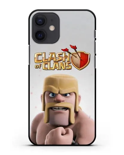 Чехол Clash of Clans (Клэш оф Кланс) - Варвар силиконовый для iPhone 12 mini