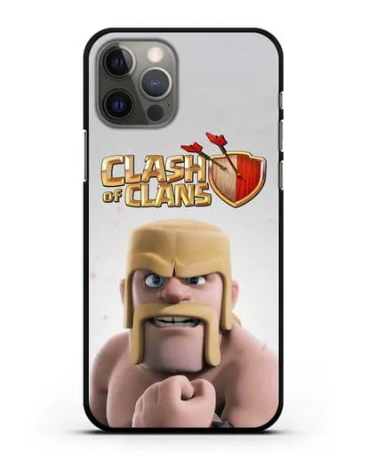 Чехол Clash of Clans (Клэш оф Кланс) - Варвар силиконовый для iPhone 12 Pro