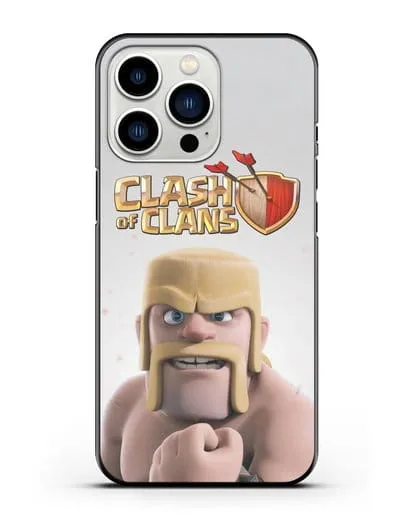 Чехол Clash of Clans (Клэш оф Кланс) - Варвар силиконовый для iPhone 13 Pro