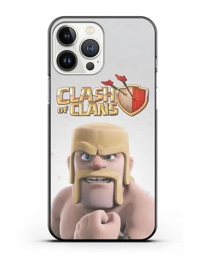 Чехол Clash of Clans (Клэш оф Кланс) - Варвар силиконовый для iPhone 13 Pro Max