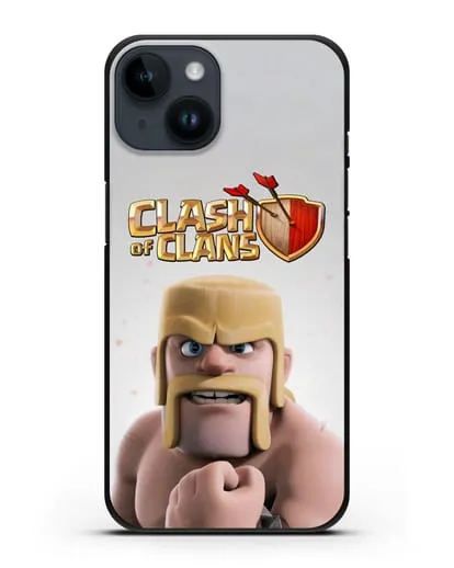 Чехол Clash of Clans (Клэш оф Кланс) - Варвар силиконовый для iPhone 14