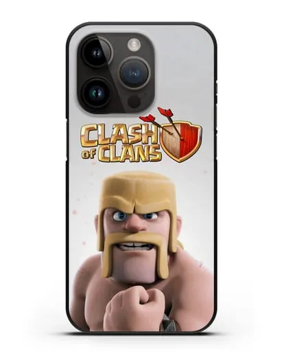 Чехол Clash of Clans (Клэш оф Кланс) - Варвар силиконовый для iPhone 14 Pro