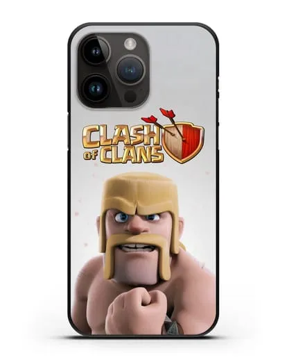 Чехол Clash of Clans (Клэш оф Кланс) - Варвар силиконовый для iPhone 14 Pro Max