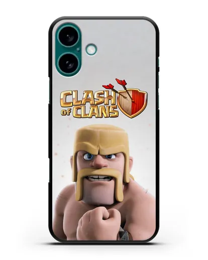 Чехол Clash of Clans (Клэш оф Кланс) - Варвар силиконовый для iPhone 16 Plus