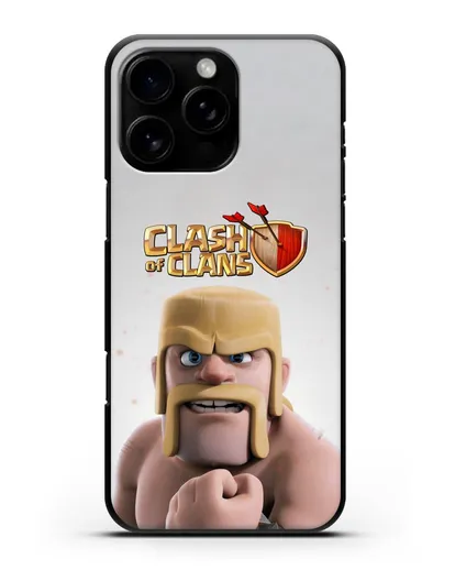 Чехол Clash of Clans (Клэш оф Кланс) - Варвар силиконовый для iPhone 16 Pro Max