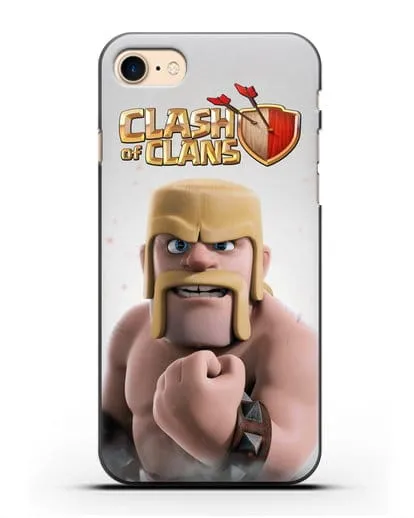 Чехол Clash of Clans (Клэш оф Кланс) - Варвар силиконовый для iPhone 8