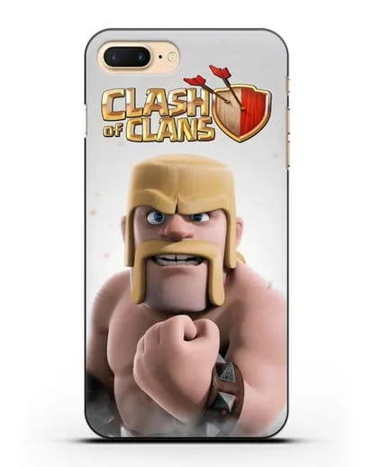 Чехол Clash of Clans (Клэш оф Кланс) - Варвар силиконовый для iPhone 8 Plus