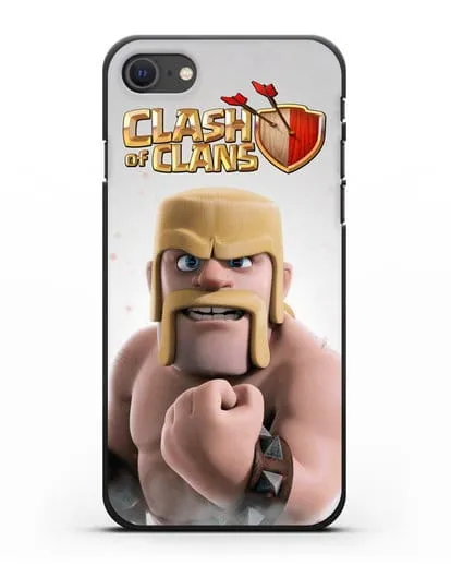 Чехол Clash of Clans (Клэш оф Кланс) - Варвар силиконовый для iPhone SE 2020
