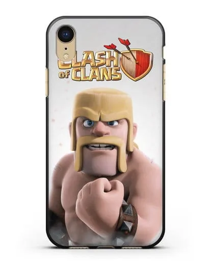 Чехол Clash of Clans (Клэш оф Кланс) - Варвар силиконовый для iPhone XR