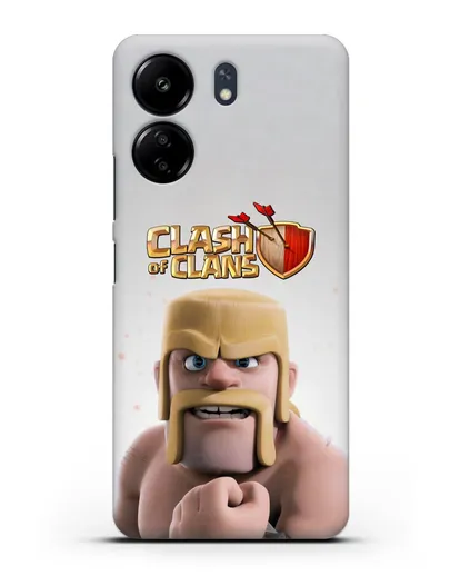 Чехол Clash of Clans (Клэш оф Кланс) - Варвар силиконовый для Xiaomi Poco C65