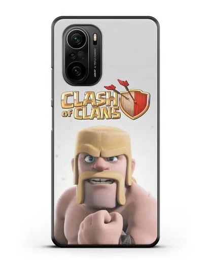 Чехол Clash of Clans (Клэш оф Кланс) - Варвар силиконовый для Xiaomi Poco F3 Pro