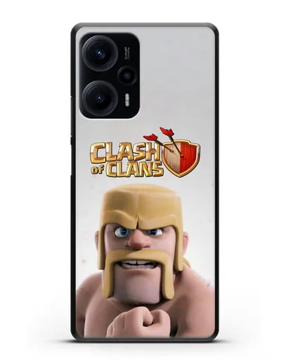 Чехол Clash of Clans (Клэш оф Кланс) - Варвар силиконовый для Xiaomi Poco F5