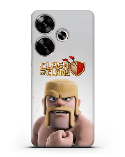 Чехол Clash of Clans (Клэш оф Кланс) - Варвар силиконовый для Xiaomi Poco F6