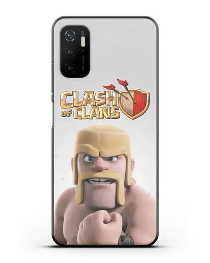 Чехол Clash of Clans (Клэш оф Кланс) - Варвар силиконовый для Xiaomi Poco M3 Pro