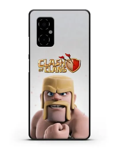 Чехол Clash of Clans (Клэш оф Кланс) - Варвар силиконовый для Xiaomi Poco M4 5G