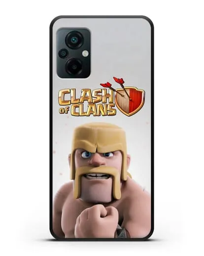 Чехол Clash of Clans (Клэш оф Кланс) - Варвар силиконовый для Xiaomi Poco M5