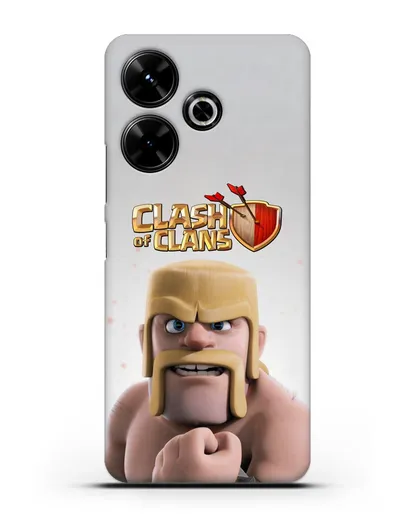 Чехол Clash of Clans (Клэш оф Кланс) - Варвар силиконовый для Xiaomi Poco M6