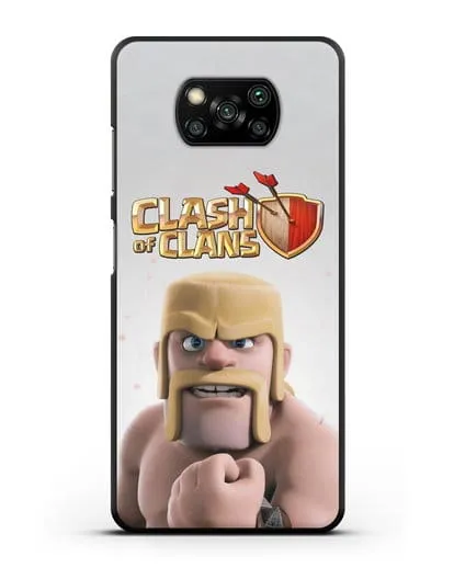 Чехол Clash of Clans (Клэш оф Кланс) - Варвар силиконовый для Xiaomi Poco X3
