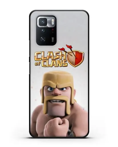 Чехол Clash of Clans (Клэш оф Кланс) - Варвар силиконовый для Xiaomi Poco X3 GT