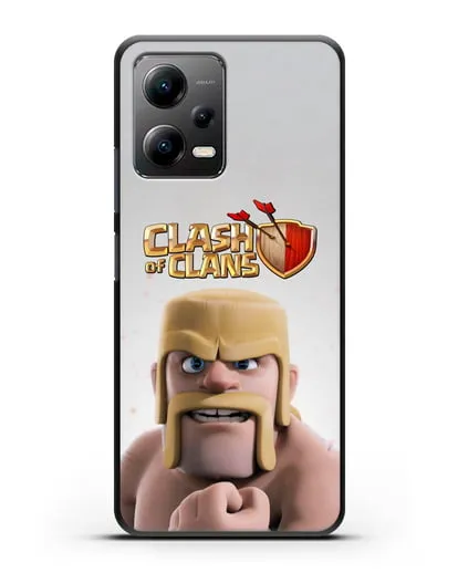 Чехол Clash of Clans (Клэш оф Кланс) - Варвар силиконовый для Xiaomi Poco X5