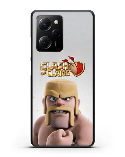 Чехол Clash of Clans (Клэш оф Кланс) - Варвар силиконовый для Xiaomi Poco X5 Pro